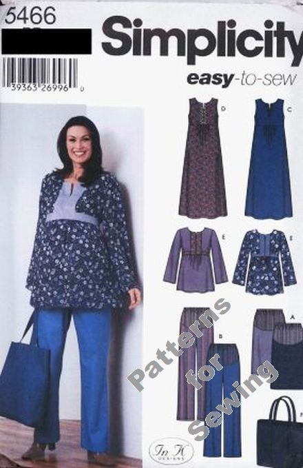 Pattern Brand Woman Design Your Own Maternity Dress Blouse Pants Size 