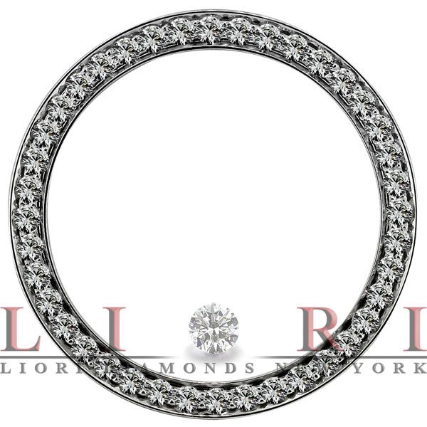 90 CT. CUSTOM DIAMOND BEZEL FOR LADIES DATEJUST  