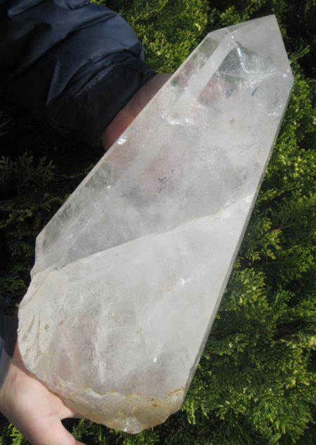 20.0lb NATURAL CLEAR QUARTZ CRYSTAL POINT Healing huge  