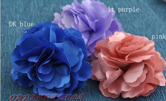 New Sweet Girls Fabric Flower Hair Clip Pin Brooch  