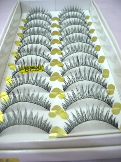 Taiwan Handmade Fake False Eyelashes #728 (10 pairs)  