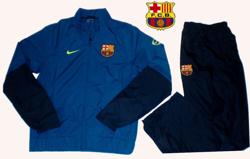 BARCELONA Nike Tracksuit Warm Up Suit Blue/Navy NEW M, XL.BNWT FCB Pre 