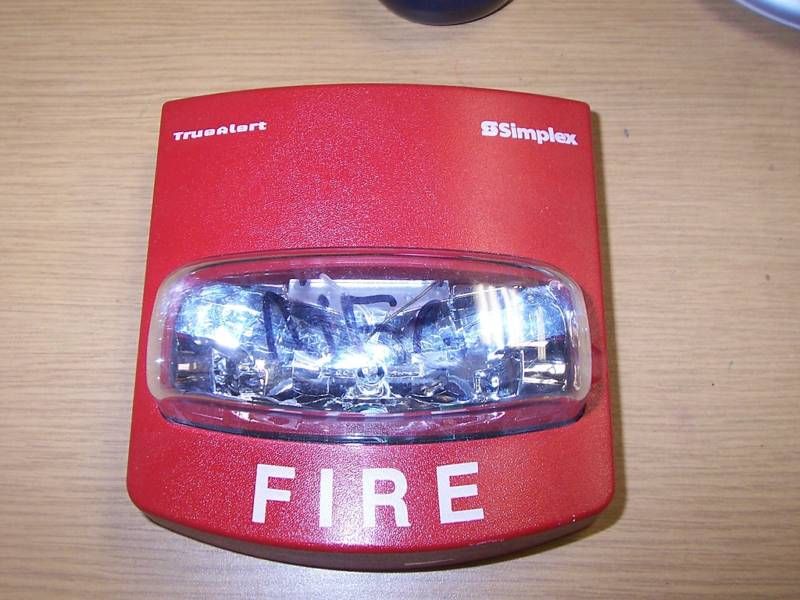 SIMPLEX 4906 9101 RED FIRE ALARM MULTI CANDELA STROBE  