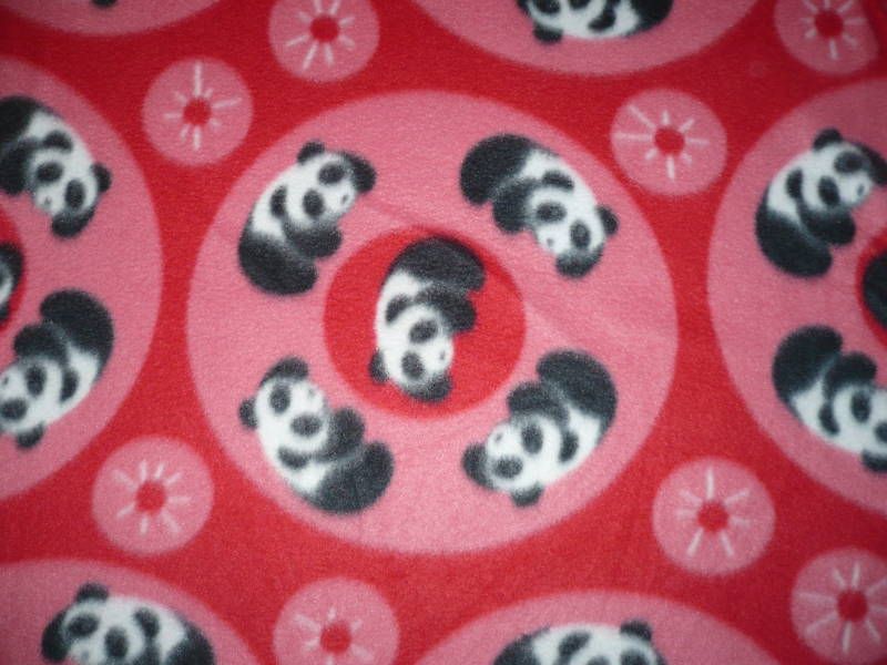 PANDA BEAR BEARS LICENSED FLEECE FABRIC  