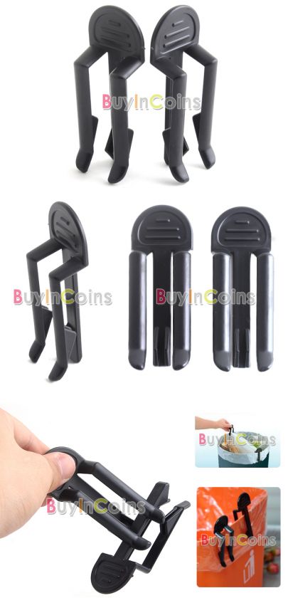 2Pcs Garbage Can Waste Bin Trash Can Bag Clip Holder  