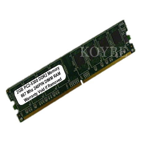 2GB PC5300 667 PC 2 667Mhz DDR2 PC 5300 DESKTOP RAM MEM  