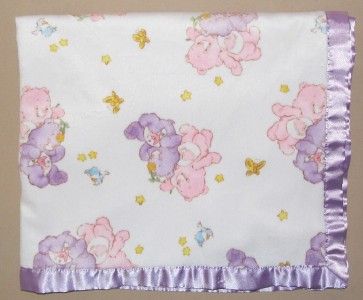 CARE BEAR White VELOUR Purple SATIN Sweet Dreams LOVE A LOT Baby 