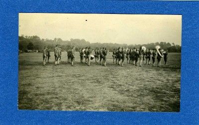 X228 OLD PHOTO WW1 SOLDIERS BAND UNIT FROM KEN CHAPMAN ALBUM 