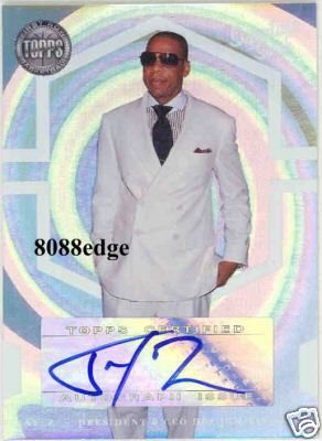   TOPPS FIRST ROW AUTOGRAPH AUTO CARD JAY Z #3/10 GRAMMY WINNER DEF JAM