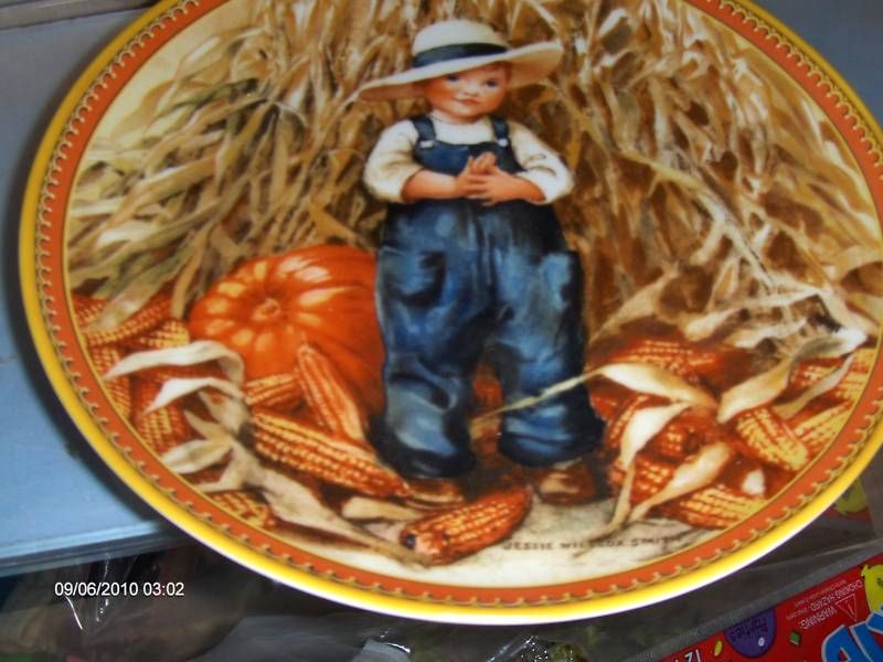 Thanksgiving Collectors Plate Smith Knowles 1986  