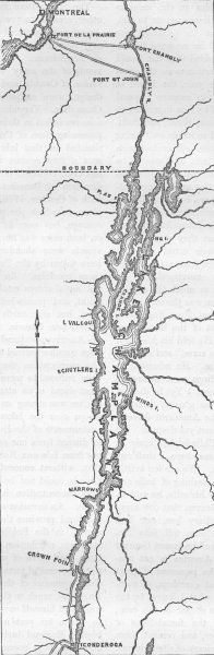 Title of Map Map of Lake Champlain 