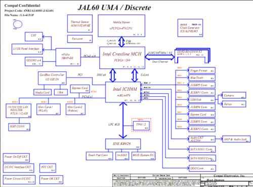 LAPTOP SCHEMATIC Dell, Sony, Toshiba, Apple, HP.  