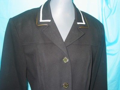 ST. JOHN SPORT BY MARIE GRAY BLACK JACKET BLAZER SIZE M  