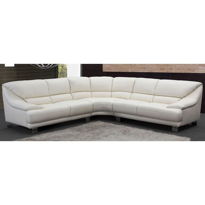   Verona Transitional New White Leather Living Room Furniture  