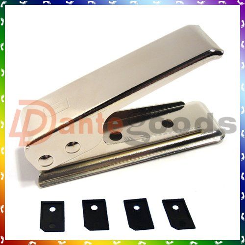   Sim Card Cutter + 4 Sim Adapter For Apple iPhone 4 4G 4S Fast USA Ship