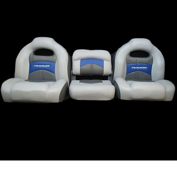 TRACKER PT175/190 2009 TRICOLOR BOAT SEAT SET OF 3  