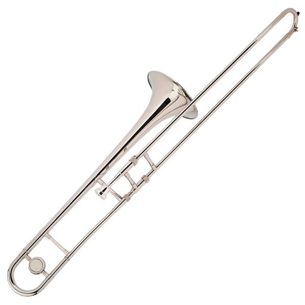 NEW MENDINI NICKEL PLATED BAND Bb SLIDE TROMBONE+GIFT  