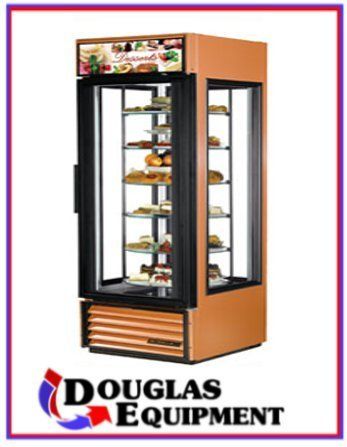   23 RGS Glass Four Sided Merchandiser Swing Door Rotating Refrigerator