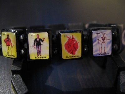 La Loteria Mexicana Lottery Bracelet Suerte Lucky Mexic  