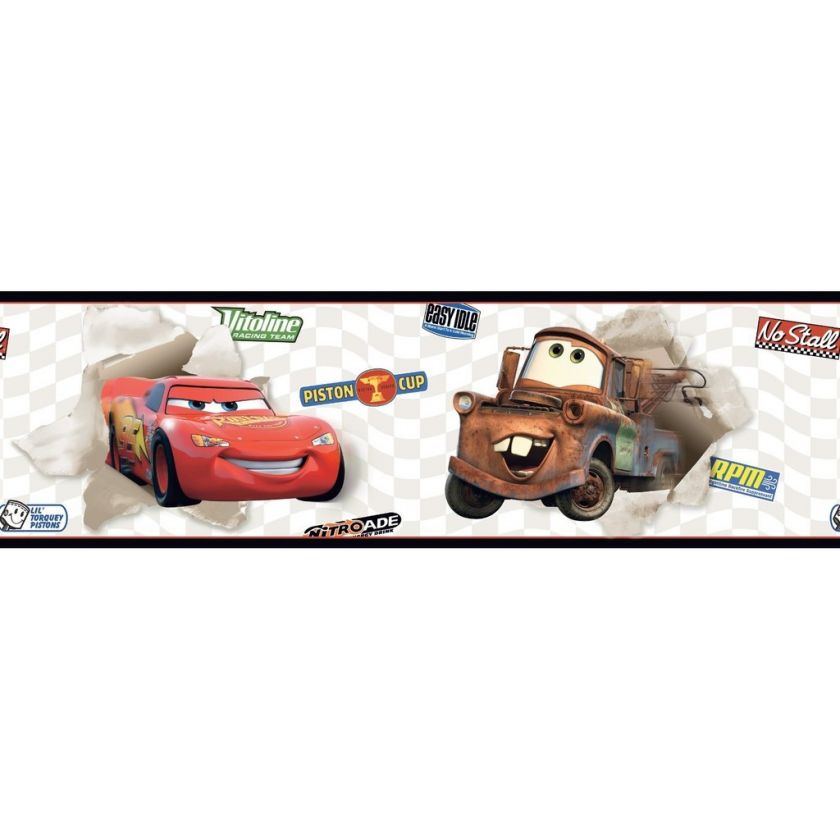 McQUEEN & TOWMATER DISNEY CARS PREPASTE BORDER DK6117BD  