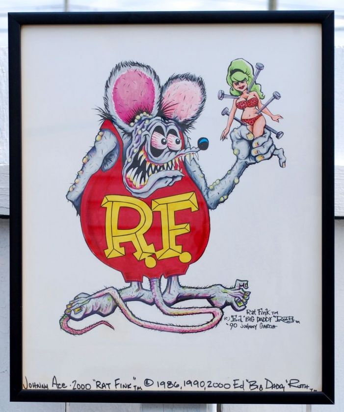 ORIGINAL RAT FINK ART COLLECTION ED ROTH JOHNNY ACE ROTH STUDIOS 