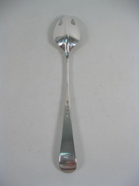 GERITY Silverplated Large Slotted Serving Spoon Fork  