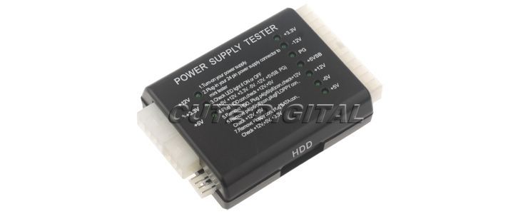 New PC 20/24 Pin PSU ATX SATA HD Power Supply Tester  