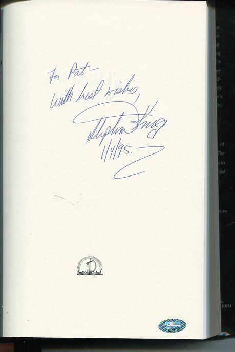 Stephen King Geralds Game Rare Hardback 1st Edition Signed Autograph 