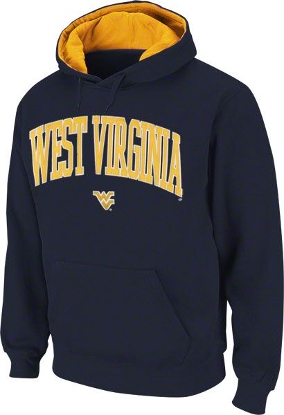   Mountaineers Navy Tackle Twill Big Autumn Hooded Sweatshirt  