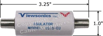 VIEWSONICS VSIS EU CABLE TV GROUND LOOP ISOLATOR  