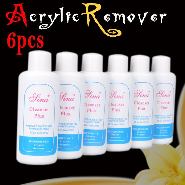 6x Fast acting UV Gel Cleanser Plus Remover Cleaner Nail Art Tips 