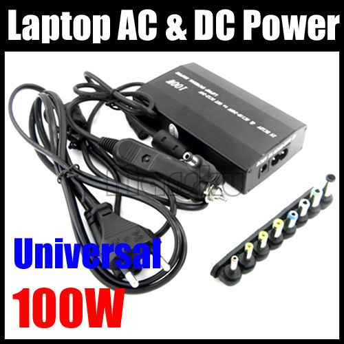 100W Universal notebook USB DC 12V Power Adapter #281  