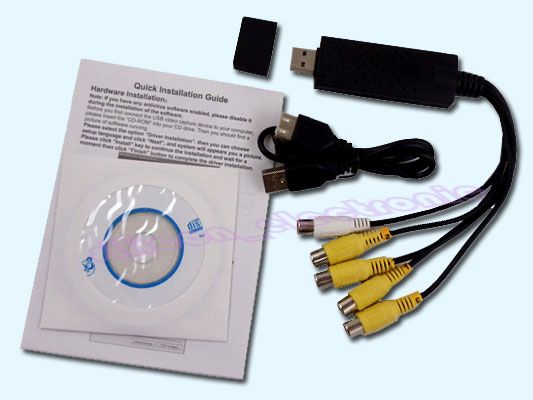   CHANNEL USB 2.0 DVR Video TV DVD VHS Audio Adapter for Vista Win 7