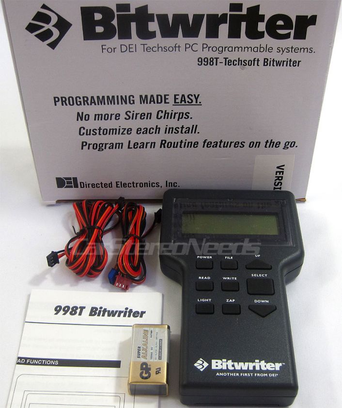   998T TECHSOFT BITWRITTER CAR ALARM PROGRAMMER VIPER CLIFFORD  